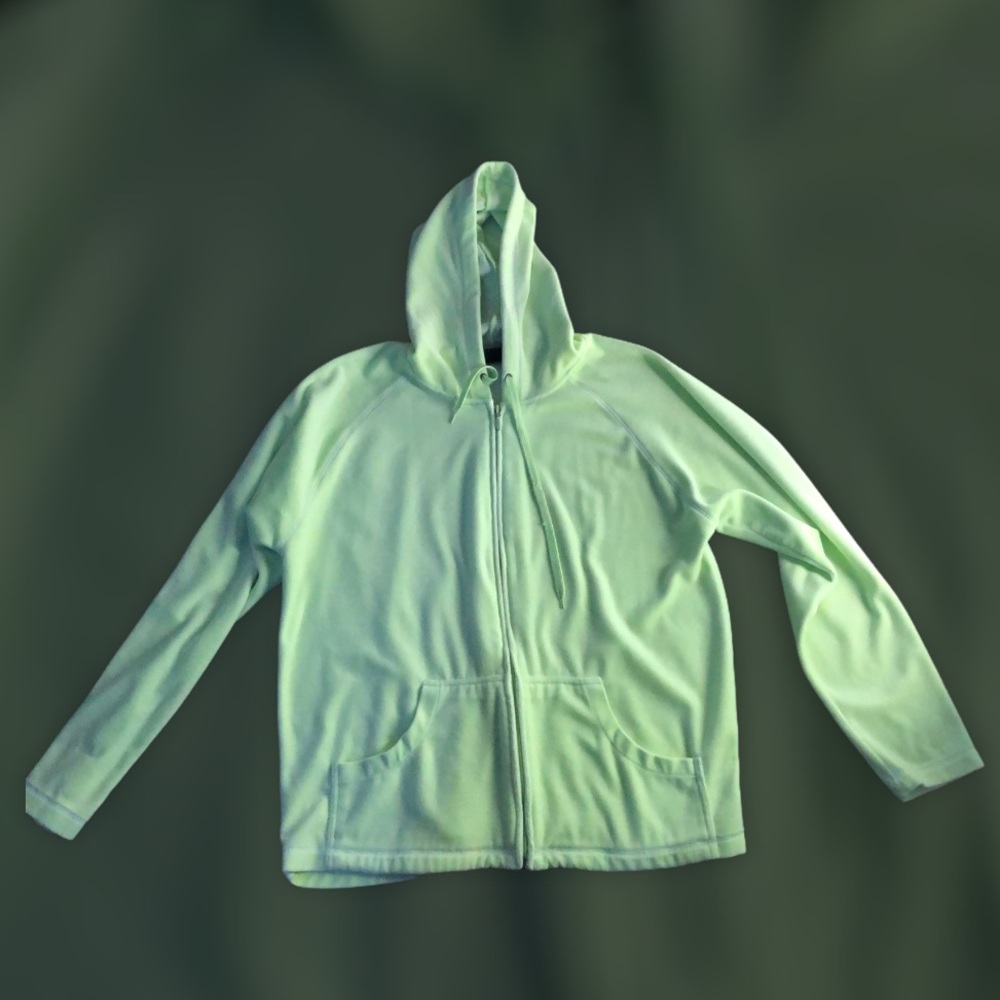green valore zip up jacket
